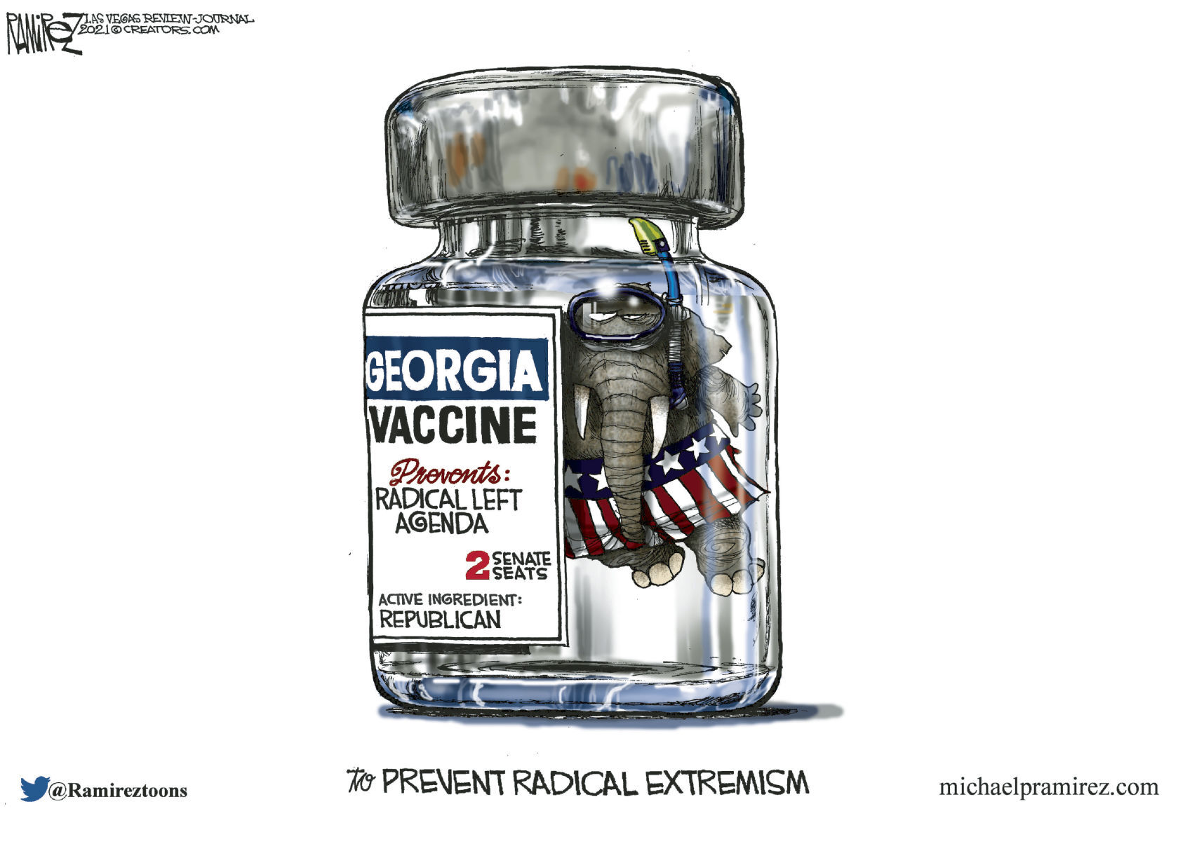 Michael Ramirez cartoon 1/6